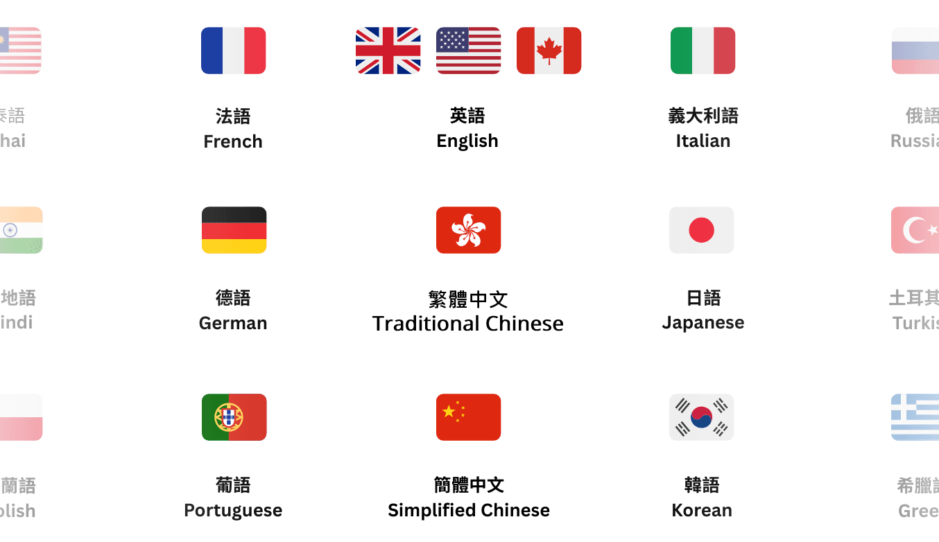 高精準度語音轉文字,翻譯至 80 多種語言